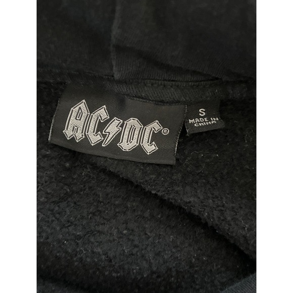 AC/DC Faded Hoodie Pullover Sweatshirt Sz Small - Picture 3 of 3